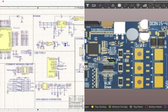 design professional pcb board in kicad , altium proteus