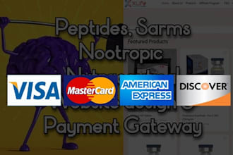 set up peptide sarm payment processing, accept highrisk card payments