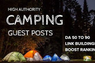 outdoor and camping guest posts with dofollow backlinks