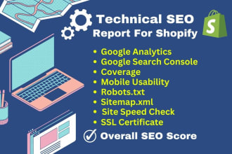 do perfectly technical SEO report for shopify website
