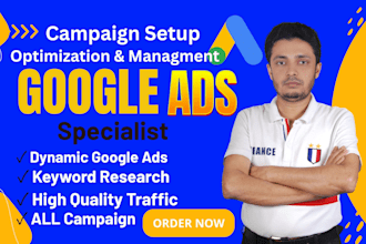 setup and manage google ads PPC campaigns