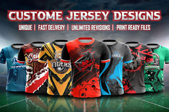 do custom jersey design or sublimation design