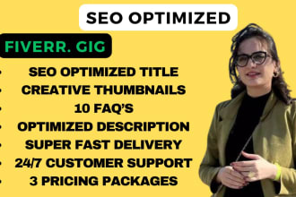 write complete gigs with SEO description to get higher sales