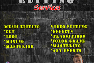 professionally edit your competition music on any events