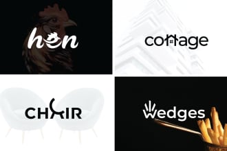 create a unique wordmark, lettermark or font based logo