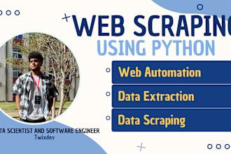 do web scraping, data mining and extracting from any website