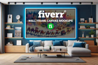 wall frame canvas mockups for your artwork