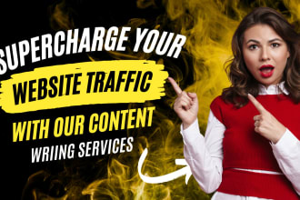 do SEO content writing, blog post writing and article writng