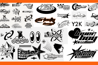 design y2k style streetwear  and custom logo design