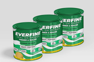 create professional paint bucket, gallon, quarter and all custom designs asap
