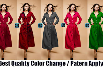 do color correction, color change, and pattern adjustments