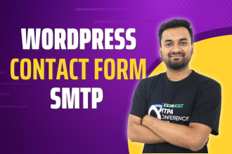 create contact form, fix contact form, fix smtp