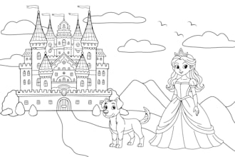 draw unique children colouring book for amazon KDP