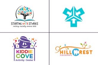 design baby shop, childcare, daycare and kids logo