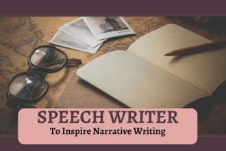 write amazing persuasive speech, motivational speech and political speech