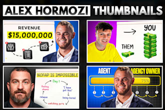 create alex hormozi thumbnail