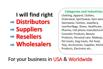 find distributors, suppliers and resellers for your business in USA