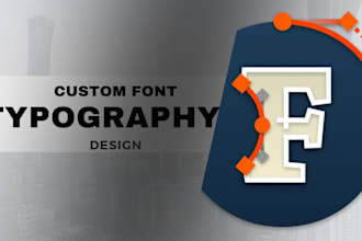 create personalized font, typography, font based logo