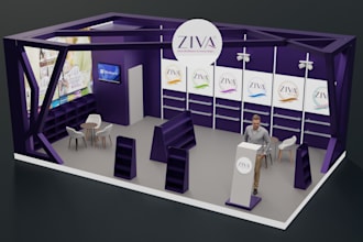 design exhibition booth and trade booth