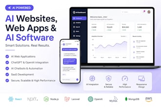 do ai website, apps, and ai software development as fullstack dev