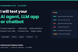 test your ai agent, llm app or chatbot for bugs and prompt injection