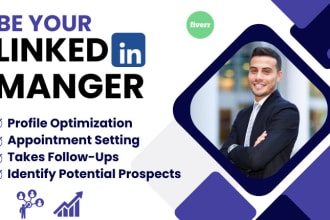 be your linkedin manager and appointment setter