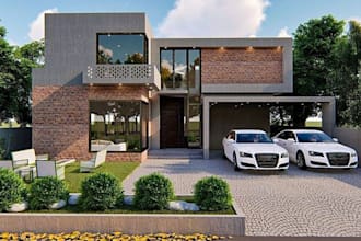 do sketch up 3d model  exterior, interior and rendering