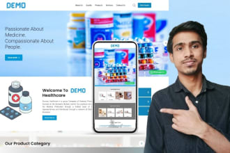 make premium website for pharmacy and pharmaceutical company