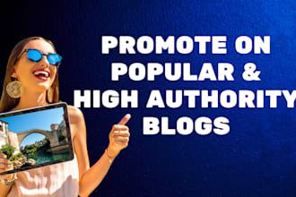 promote whatever you want on popular blogs