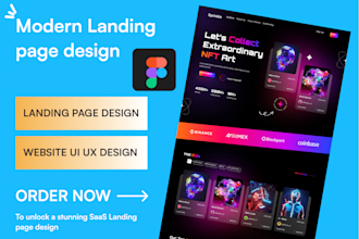 do responsive UI UX design pro crafting saas landing pages using figma