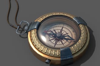 game ready 3d props with optimized topology and pbr textures