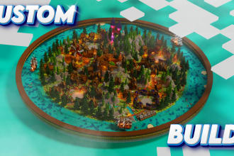 build a spawn, hub , lobby or map for your minecraft server