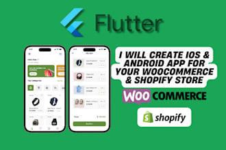 create android and ios app for shopify or woocommerce website