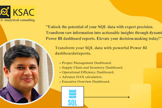 create power bi reports or dashboards from azure sql