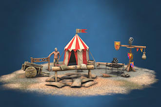 create 3d games assets in blender,sketchup,autocad,3dsmax,ravit,unity