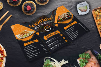 design restaurant food menu, flyer, brochure, leaflet poster