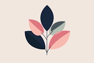 make create hand drawn botanical boho logo designs
