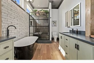 provide realistic 3d renders for bathroom design