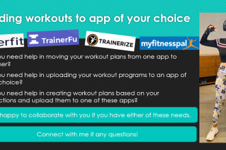 transfer your workout programs in trainerize, everfit or app of your choice