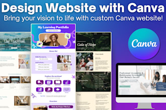 create beautiful websites using canva and custom canva website