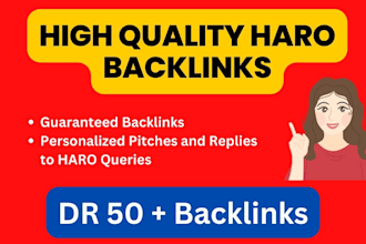 get high authority backlinks with expert haro pitches and replies