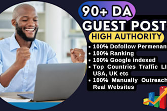 publish guest posts dofollow links high da 90