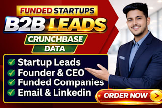 do b2b lead generation for startups using crunchbase