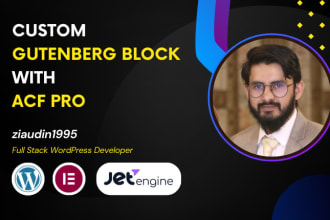 build custom gutenberg block with acf pro