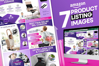 do main image, amazon listing design and a plus graphic to boost sales