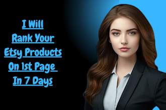 rank your etsy product on 1st page in 7 days to boost sales