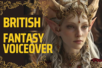 record your british female fantasy voiceover