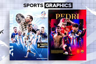 design professional sports graphics and posters