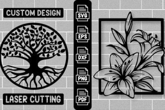 create custom metal wall art sign, teelaunch, laser cutting file