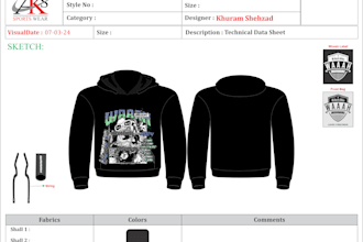 create streetwear hoodie clothes and fashion style design